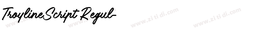 TroylineScript Regul字体转换